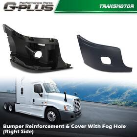 Trans0721-912 Transmotor2013 Fit For Freightliner Cascadia Bumper Rh Side Reinforcement And Cover With Fog Hole
