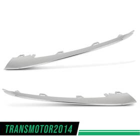 Tra903455 Transmotor2014 Front Bumper Lip Trim Chrome Molding Fit For 2018-20 Mercedes W222 S450/560 L/r