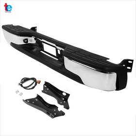 Tr24042 Turitrade Rear Bumper Assembly For 1999-2007 2006 Chevy Silverado Gmc Sierra 1500 Chrome