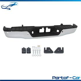 Tr54234 Turitrade Rear Step Bumper For 2007 2008-2013 Toyota Tundra With Sensor Holes Chrome