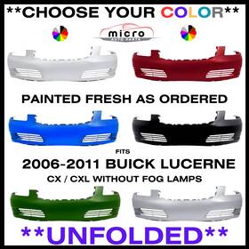 Gm1000822 Tyg 15214675 New Front Bumper For 2006-2011 Buick Lucerne Painted Choose Your Color