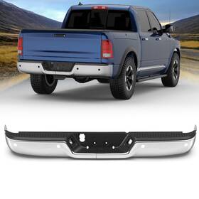 12m05400803m0506 Ubmotor Chrome Rear Bumper For 09-18 Dodge Ram 1500 10-2012 2500/3500 With Sensor Hole