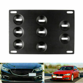 Universal Front Bumper Tow Hook License Plate Mounting Bracket Holder T1