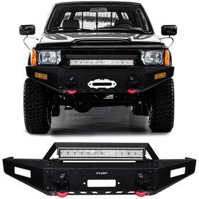Vijay 760752868746 Used For 1989-1995 Toyota Pickup Steel Front Bumper With D-rings And Lights