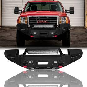 Gmc25-qg02-2s Vijay 762154660126 For 2007-2014 Gmc Sierra 2500/3500 Used Front Bumper With Winch Plate&lights