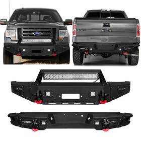 Vijay 782938259155 For 2009-2014 Ford F150 Front/rear Bumper Excluding Raptor And Ecoboost Lights