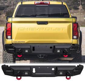 Co-hg01 Vijay Used Rear Bumper With Led Light And D-ring For 2015-2022 Colorado/gmc Canyon