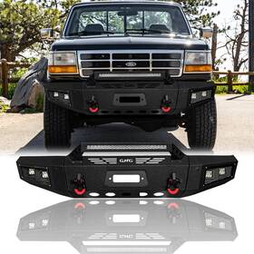 Fx5-f01-r01-ty-dj01-01 Vijay For 1992-1997 Ford F150/f250/f350 Front/rear Bumper With Winch Plate&light