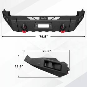 Ram-f03 Vijay Steel Front Bumper For 2009-2012 Dodge Ram 1500 With Led Lights And D-rings