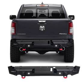 Ram-hg02-a2 Vijay Rear Bumper Fits 2019-2024 Dodge Ram 1500 And Rebels Not Fit Classic Models