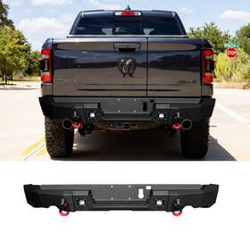 Ram-r02 Vijay Rear Bumper For 2019-2023 Dodge Ram 1500 And 2019-2022 Rebels Excl.classic Models