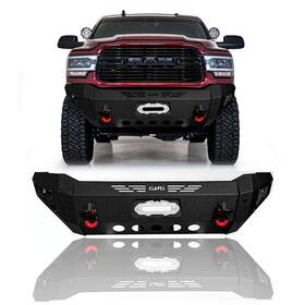 Ram25-f02-r02 Vijay Steel Front/rear Bumper With Winch Plate For 2019-2024 Dodge Ram 2500/3500