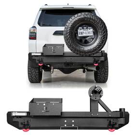Ru-hg01-s Vijay For 2015-2020 Toyota 4 Runner Steel Rear Bumper Black With Tire Carrier