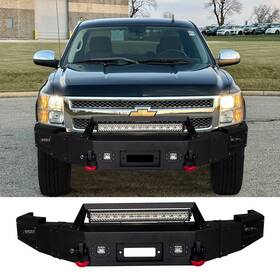 Si15-qg01-l1 Vijay Fits 2007-2013 Chevrolet Silverado 1500 Front Bumper With Winch Plate