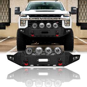 Si25-f04-ty-dj03-01 Vijay For 2020-2023 Chevy Silverado 2500/3500 Steel Front Bumper With Winch Plate