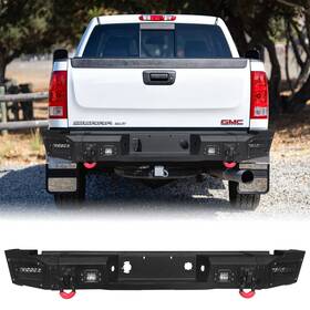 Si25-hg03-zx Vijay Rear Bumper For 2007-2010 Silverado/sierra 2500/3500 With Led Lights D-rings