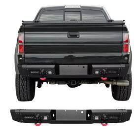 Svt-hg01-z Vijay Steel Rear Bumper With Square Light For 2009-2014 Ford F-150 Svt Raptor