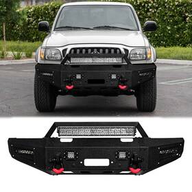 Ta-qg06-hg06 Vijay For 1995-2004 Toyota Tacoma Front/rear Bumper With Winch Plate&led Lights