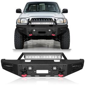 Ta-qg06-y Vijay New Steel Front Bumper Fits 1995-2004 Toyota Tacoma With Led Lights