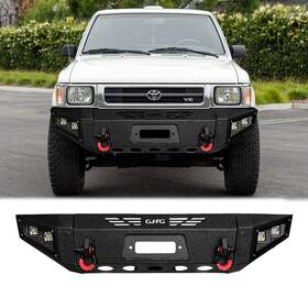 To-f01-r01 Vijay For 1989-1995 Toyota Pickup Steel Front/rear Bumper With Winch Plate&light