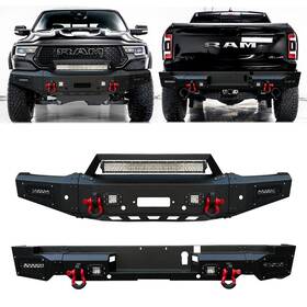 Trx-qg01-hg01-z Vijay Steel Front And Rear Bumper For 2021-2024 Dodge Ram Trx 1500 With Led Lights