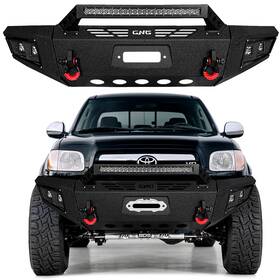 Tu-f04-ty-dj01 Vijay Steel Front Bumper For 2000-2006 Toyota Tundra With Winch Plate Led Lights