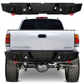 Tu-r03 Vijay For 2000 2001-2006 Toyota Tundra New Steel Rear Bumper With Led Light&d-rings