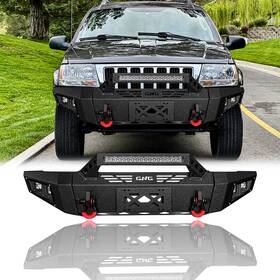 Wj-f01-r01-ty-dj02-01 Vijay For 1999-2004 Jeep Grand Cherokee Wj Front/rear Bumper With Led Lights