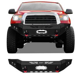 Tu-f01 Visida For 2007-2013 Toyota Tundra Front Bumpers With Winch Plate And Led Lights