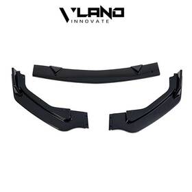 Vland 214421 For 2014-2017 Infiniti Q50 Base Front Bumper Lip Spoiler Splitter Glossy With Black