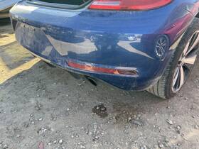 5c5807417fgru Volkswagen Rear Bumper Assembly 2013-2019 Vw Beetle Blue With Square Towing Hole 1005681