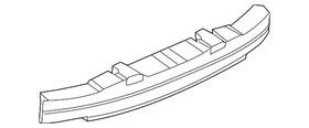 5c6-807-251-b Volkswagen Genuine Bumper Impact Absorber