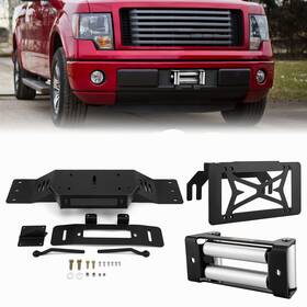 80310007 Weisen 70109004 70302020 For 2009-2014 Ford F150 Hidden Winch Plate Roller Fairlead License Bracket