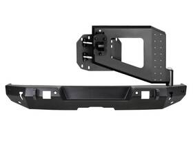 59-82055a Westin 59 82055a Wj2 Full Width Black Rear Hd Bumper With Tire Carrier Mount