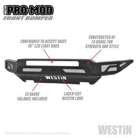 58-41145 Westin Automotive 707742093733 Bumper Pro-mod Modular Design Direct-fit