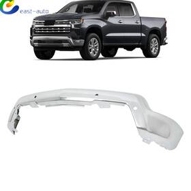 Ea1222634su Wflnhb For Chevrolet Silverado 1500 2022-2023 With Sensor Holes Chrome Steel Front Bumper