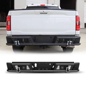 Nf103b103-bx Wolfstorm Rear Bumper For 2021 2022 2023 Ford F-150 With Led Lights Integrated Steps New