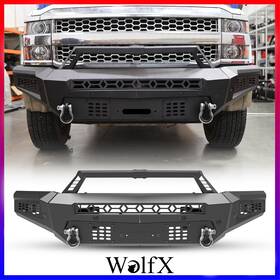 Nsl06a101-1a Wolfx 2a 3a-bx Heavy-duty Front Bumper For 2015 2016 2017 2018 2019 Chevy Silverado 2500/3500hd