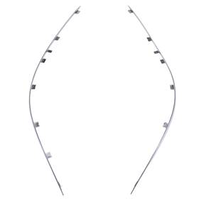 A2118852321 Wolongcars 2pcs Front Bumper Molding Chrome Strip Trim Cover For 07-09 E63 Amg 6.3l