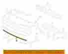 Xr844145 Jaguar Oem 05-08 S-type Rear Bumper-finish Molding