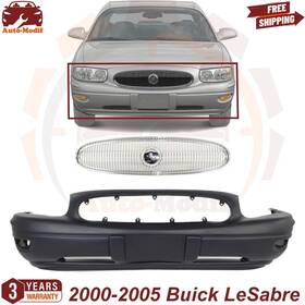 9593593 Xtreme Type Us Front Bumper Cover Primed And Upper Grille For 2000-2005 Buick Lesabre