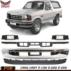 Xtreme Types Wholesale 840304007981 Front Bumper Chrome Kit For 1992-1996 Ford Bronco / 1992-1997 F-150 F-250 F-350