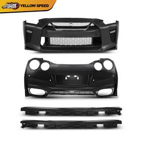 Yel561928 Yellowspeed Fit For 09-22 Nissan R35 Gtr To 2017 My17 Front Bumper Rear Side Skirts