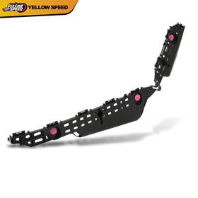 Yel568424 Yellowspeed Rear Bumper Bracket Black Left Driver Side Fit For 2020-2021 Toyota Highlander