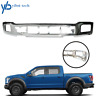 Yi147217t Front Bumper Face Bar With Fog Light Hole Chrome Steel