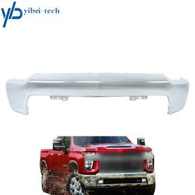 Yi350980t Yibei-tech Steel Splited Chrome Front Bumper For Chevrolet Silverado 2500/3500 Hd 2020-2023