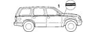 Yl1z-7820001-aaa Ford Genuine Oem Stripe Tape