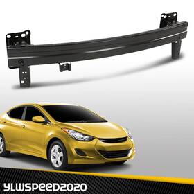 V-02bun3125bbk Ylwspeed20 Fit For 2011-2013 Hyundai Elantra Front Bumper Reinforcement Impact Bar Black