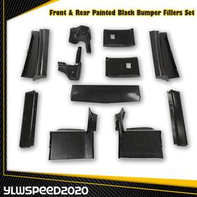 V-02bup565aabk Ylwspeed20 Fit For Cadillac Eldorado 1979-1985 Front And Rear Black Bumper Fillers 11pcs