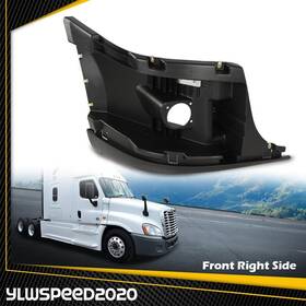 V-02bup5951abkr Ylwspeed20 Fit For 08-17 Freightliner Cascadia Bumper End Reinforcement With Fog Hole Rh Side